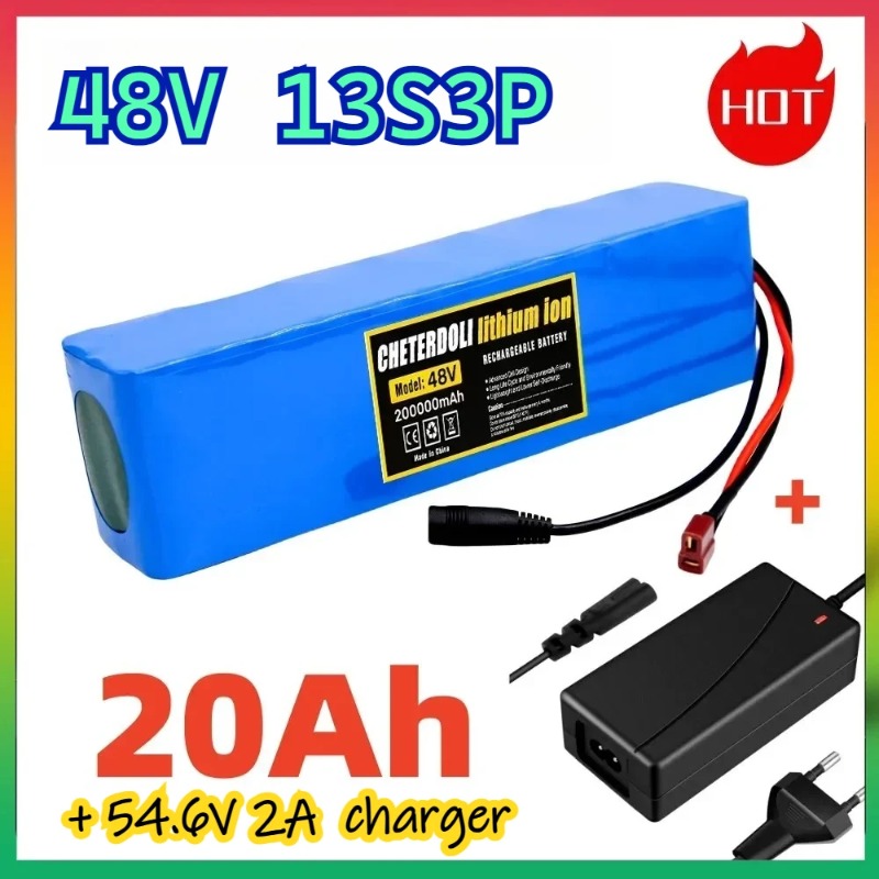 Ebike Battery 48V 20Ah Hailong - Akumulator litowo-jonowy 20Ah 48V 18650, zestaw