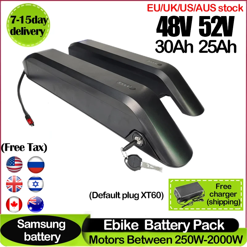 Ebike Battery 48V 20Ah Hailong - Oryginalna bateria 18650 do e-bike'a 48V