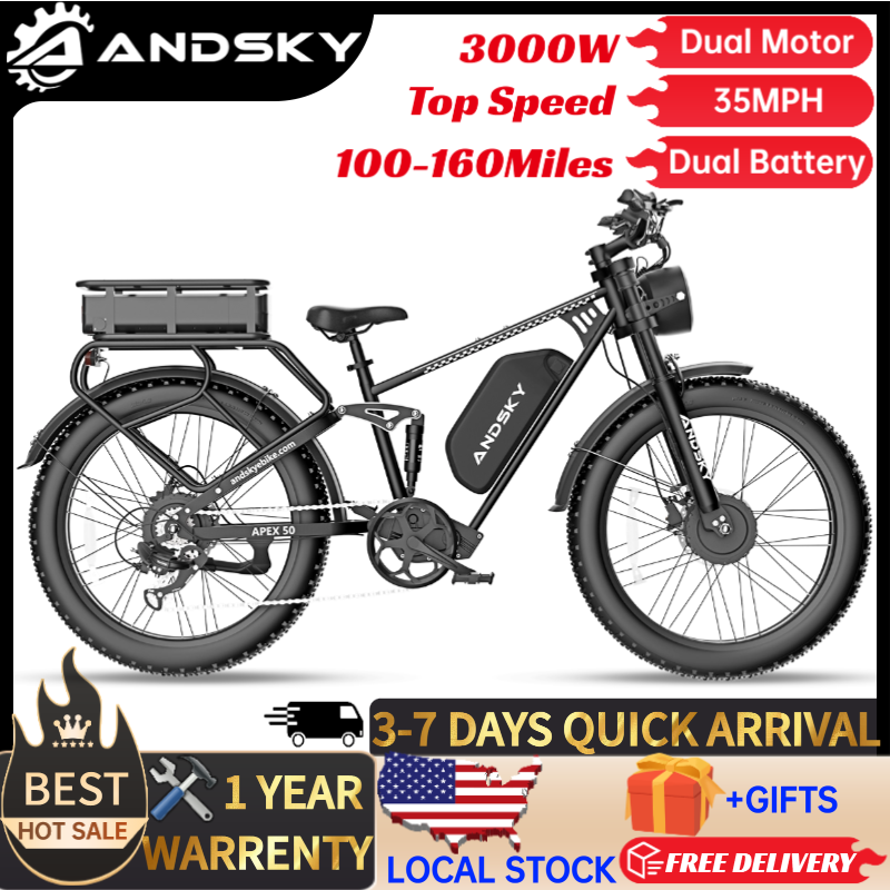 Mid Drive Motor Kit 52V 1000W - Rower elektryczny ANDSKY Apex50 AWD, 3000W,