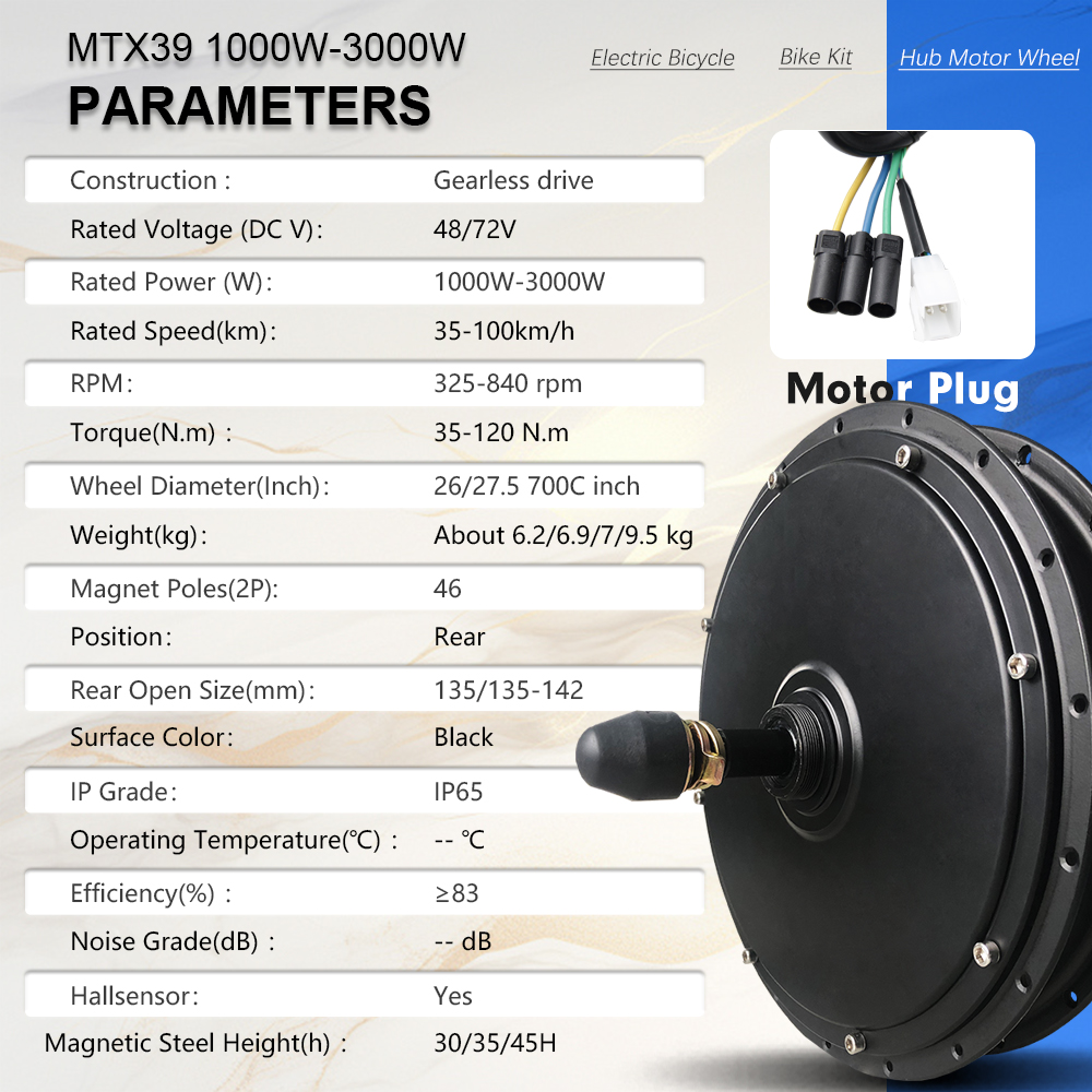 Zestaw do konwersji roweru ele – 72V 5000W Hub Motor Kit recenzja i cena