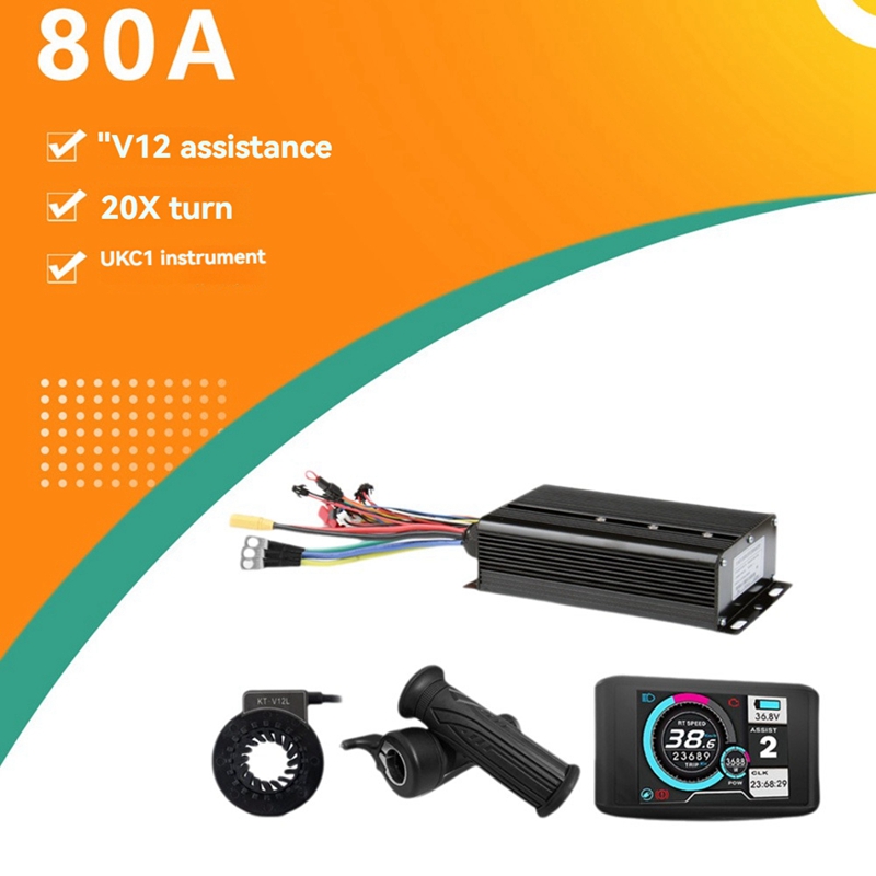 Zestaw kontrolera do roweru el – Sine Wave Controller 48V 72V 80A recenzja i cena