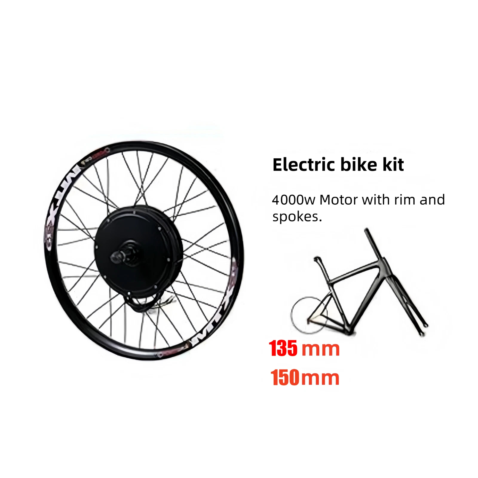 Elektryczne koło tylne do rowe – 72V 5000W Hub Motor Kit recenzja i cena