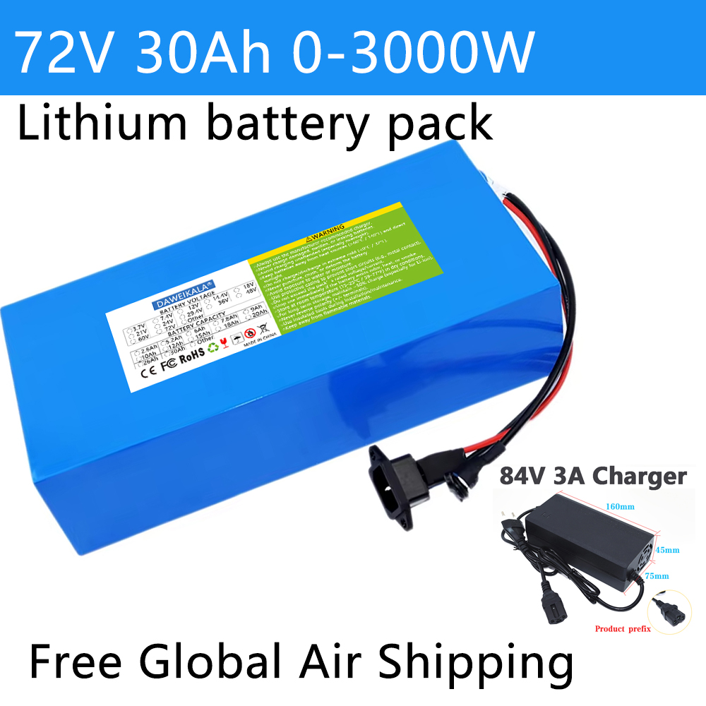 Akumulator 72V 12Ah-30Ah 18650 – Electric Bicycle Battery 72V 30Ah recenzja i cena