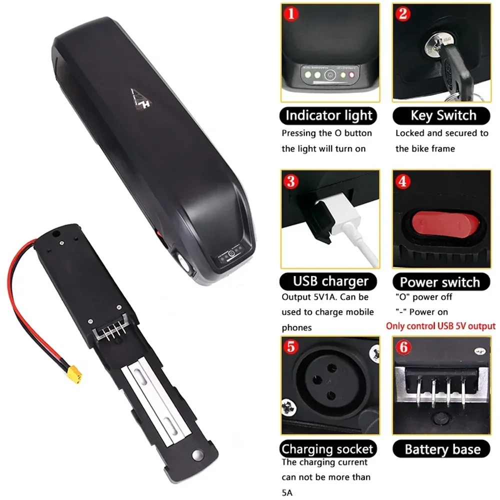 Nowość dla Hailong 36V 48V 52V – Ebike Battery 48V 20Ah Hailong recenzja i cena