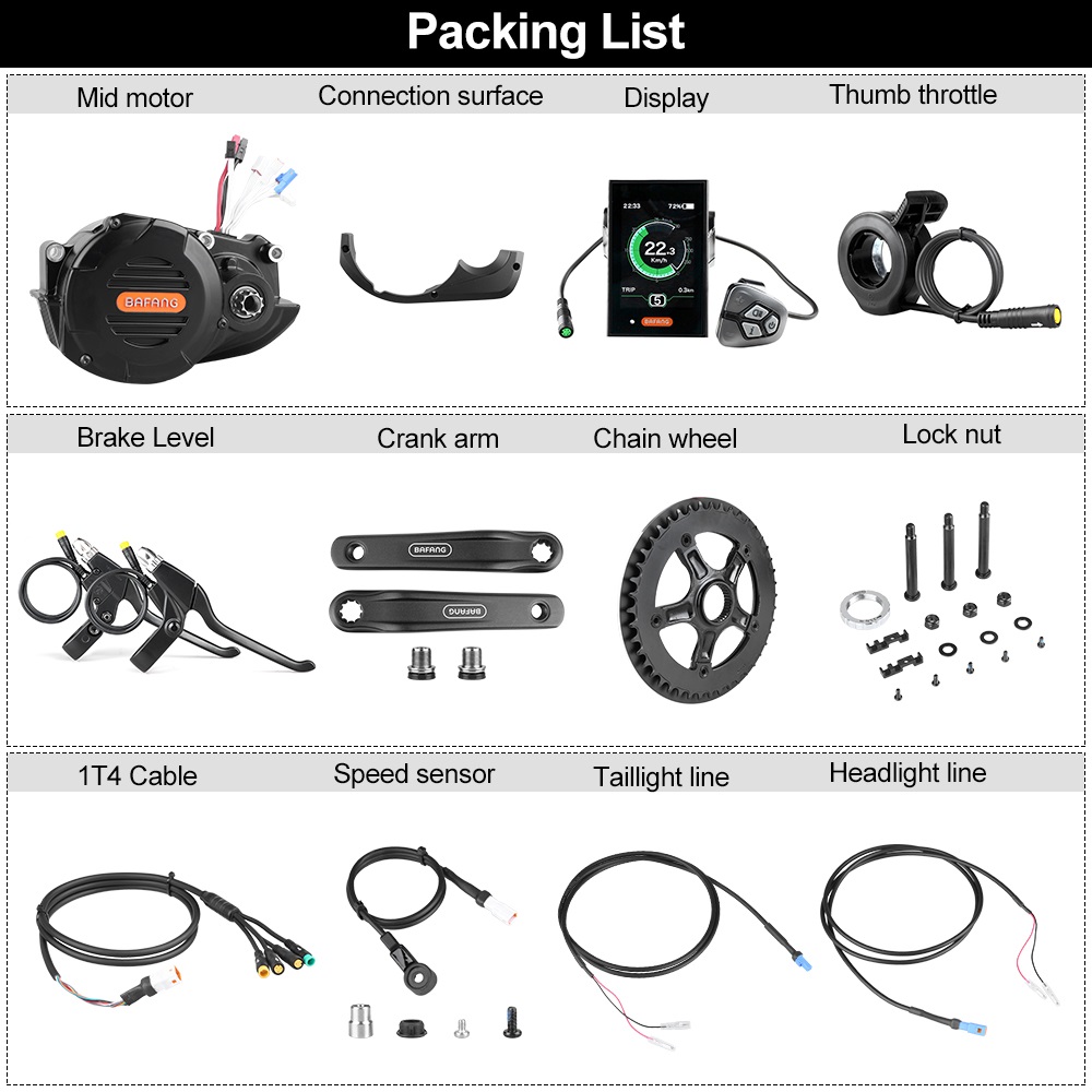 Bafang M620 G510 48V 52V 1000W – Mid Drive Motor Kit 52V 1000W recenzja i cena