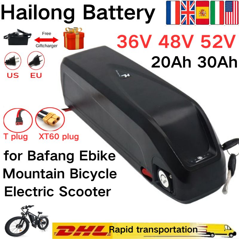 Bateria Hailong 36V 48V 52V 30 – Ebike Battery 48V 20Ah Hailong recenzja i cena
