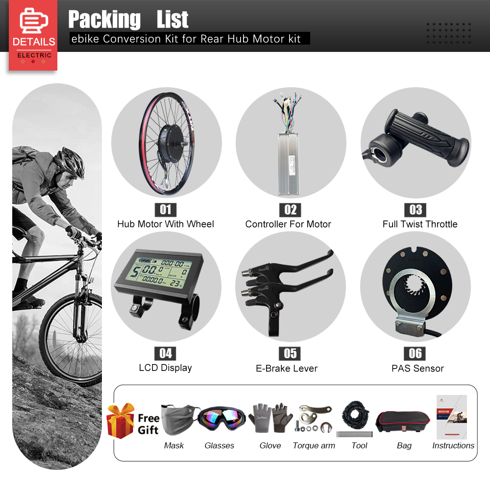 Zestaw do konwersji roweru ele – Ebike Conversion Kit 72V 3000W recenzja i cena